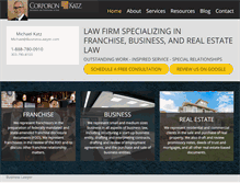 Tablet Screenshot of businesslawyer.com